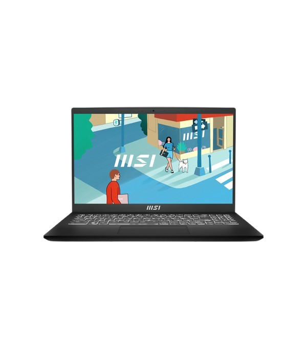 MSI Modern 15 B12M-415BE i5-1235U Ordinateur portable (15.6") Full HD Intel Core i5 8 Go DDR4-SDRAM 512 Go SSD Wi-Fi 6