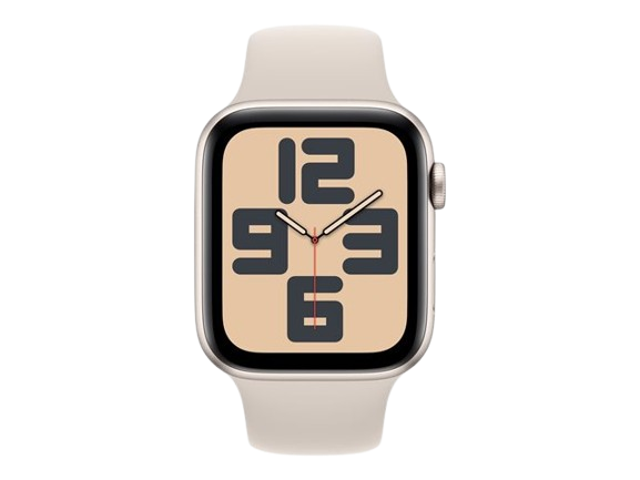APPLE Watch SE GPS 44mm Starlight Aluminium Case with Starlight Sport Band - M/L
