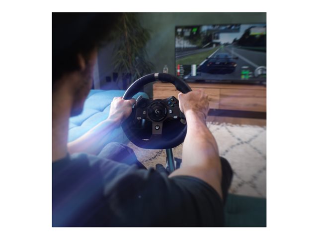 Logitech G G29 Driving Force volant de course et pédales, retour de force réaliste, leviers de vitesse en acier inoxydable, couverture de volant en cuir pour PS5, PS4, PC et Mac - Noir