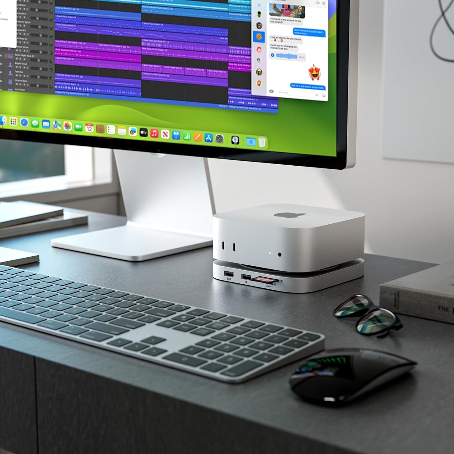 Minisopuru iExpandMate MINI4PRO Mac Mini M4 Hub avec HDMI 4K@60, boîtier SSD NVMe M.2 4 TB, Accessoires pour Mac Mini et Support pour Mac Mini M4 et M4 Pro 2024 (TF/SD Solt, 3* USB-A 2.0, Audio)