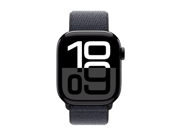 APPLE Watch S10 GPS 42 mm Boîtier Aluminum Jet Black, Bracelet Ink Sport Loop