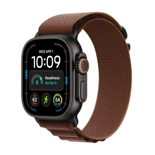 APPLE Apple Watch Ultra 4 - Titane noir · Alpine bourgogne