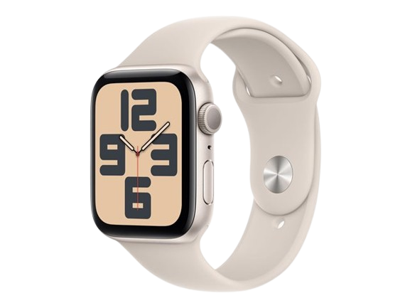 APPLE Watch SE GPS 44mm Starlight Aluminium Case with Starlight Sport Band - M/L