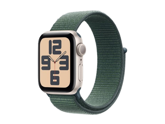 APPLE Watch SE GPS 40mm Starlight Aluminium Case Lake Green Sport Loop