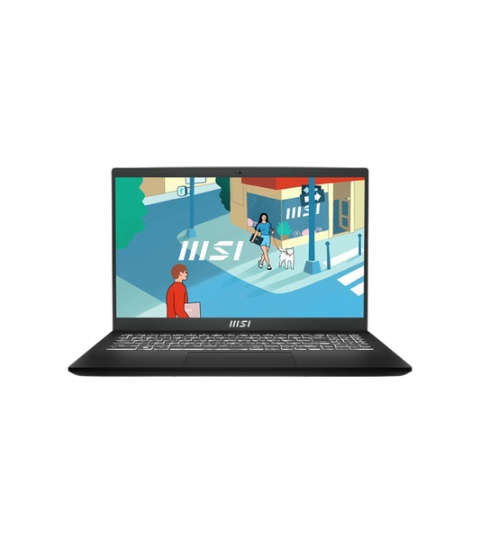 MSI Modern 15 B12M-415BE i5-1235U Ordinateur portable (15.6") Full HD Intel Core i5 8 Go DDR4-SDRAM 512 Go SSD Wi-Fi 6