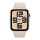 APPLE Watch SE GPS 44mm Starlight Aluminium Case with Starlight Sport Band - M/L