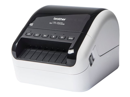 BROTHER QL-1110NWB: Imprimante d’étiquettes professionnelle grand format avec Wi-Fi réseau Ethernet et Bluetooth