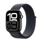 APPLE Watch S10 GPS 42 mm Boîtier Aluminum Jet Black, Bracelet Ink Sport Loop