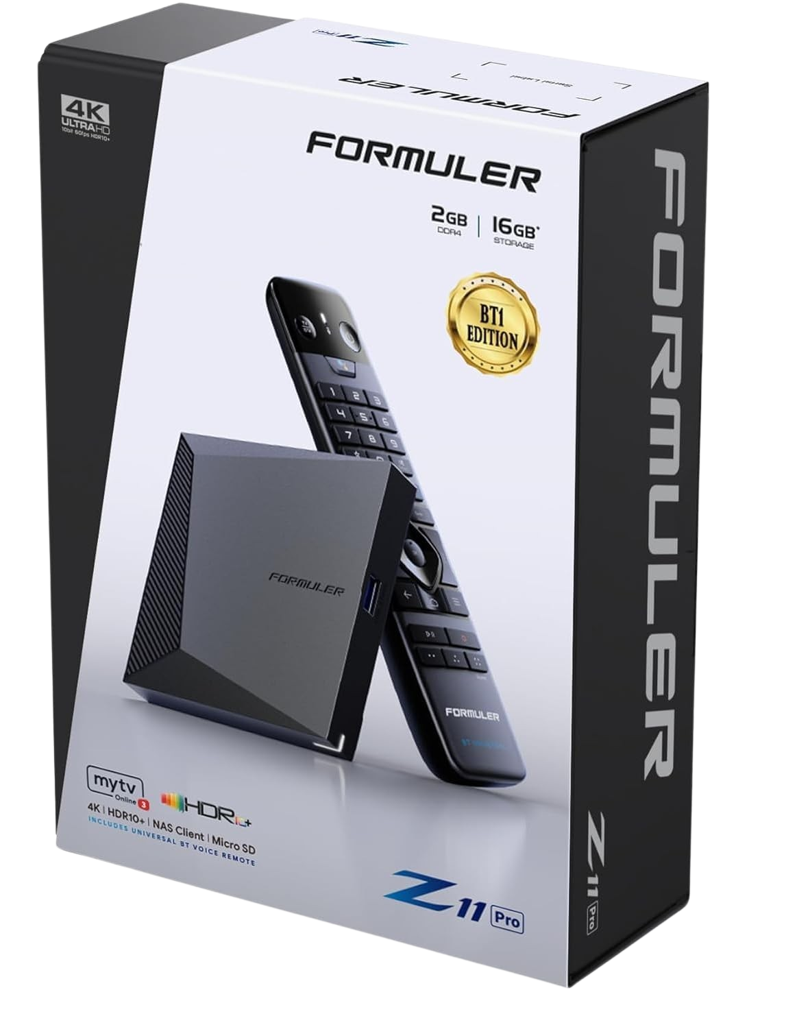 Formuler Z11 Pro BT1 Bluetooth Edition avec télécommande GTV-BT1 Android 11 Mytvonline 3 4K