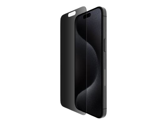 Belkin InvisiGlass  Protection d'écran pour téléphone portable  traité  verre  avec filtre de confidentialité  pour Apple iPhone 16 Pro Max