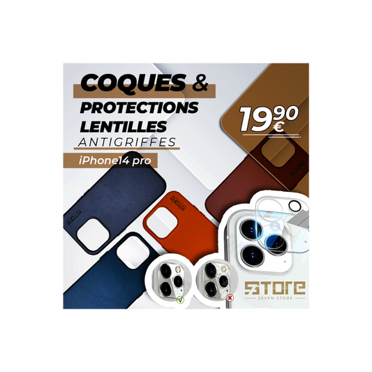 Coques iPhone 14 pro & Protections Lentilles