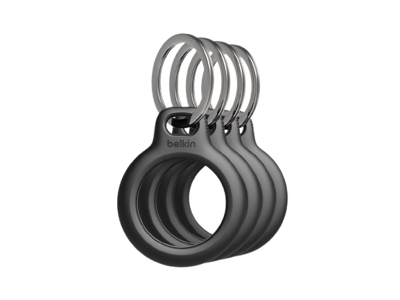 Belkin anneau de protection avec attache en métal pour AirTag (4-pack) - Noir