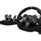 Logitech G G29 Driving Force volant de course et pédales, retour de force réaliste, leviers de vitesse en acier inoxydable, couverture de volant en cuir pour PS5, PS4, PC et Mac - Noir