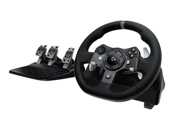 Logitech G G29 Driving Force volant de course et pédales, retour de force réaliste, leviers de vitesse en acier inoxydable, couverture de volant en cuir pour PS5, PS4, PC et Mac - Noir