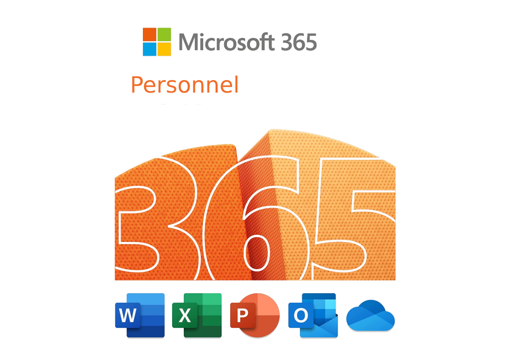 Microsoft 365 Personnel 1-PC/MAC 1 an